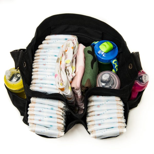 Canvas Carry-All Diaper Baby Bag with Skateboard Art, By Crazy Baby Clothing Supply - Image 5