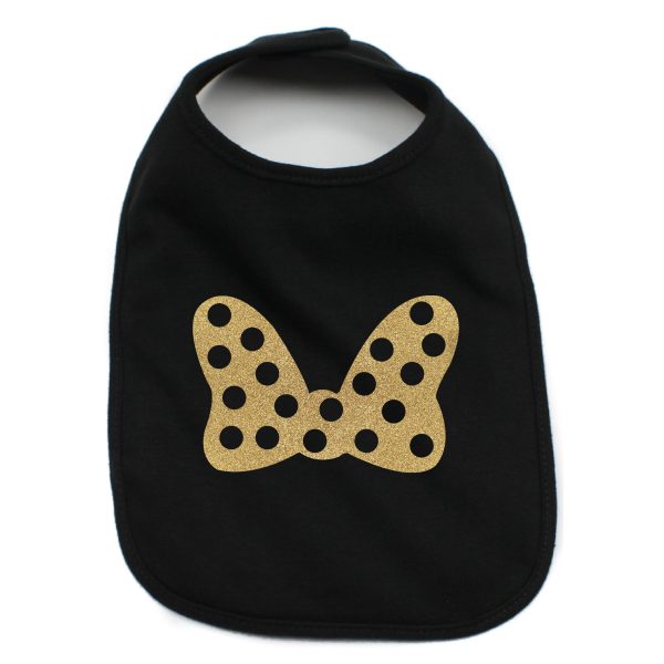 Minnie Mouse Bow 100% Cotton Unisex Baby Bib Online now - Image 3